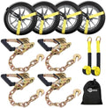 Trekassy Car Tie Down Straps for Trailers Include Ratchets by Trekassy