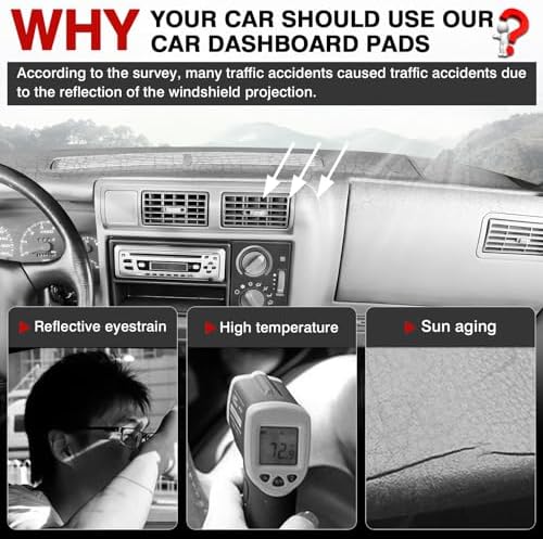 Autorder Dashboard Cover Mat for Chevrolet Impala 2006-2013/ Impala Limited - Image 2