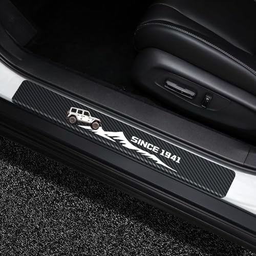 MAXDOOL 4Pcs Car Door Sill Protector Reflective by MAXDOOL