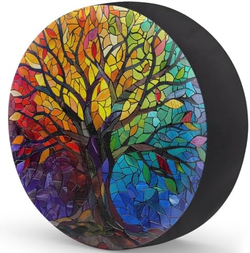 Tree of Life Spare Tire Cover 17in Spare Wheel Covers Tire Storage Cover - Image 2