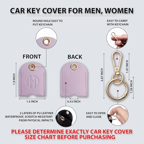 Leather Key Sleeve for Broken Car Key Loop Replacement - Image 2