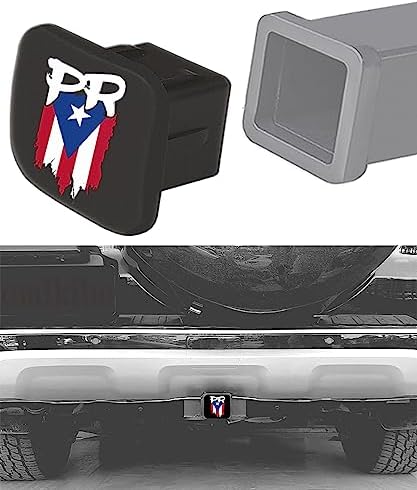 2 Inch Puerto Rico Flag PR Trailer Hitch Tube Cover Plug Cap, Tow Hitch - Image 6