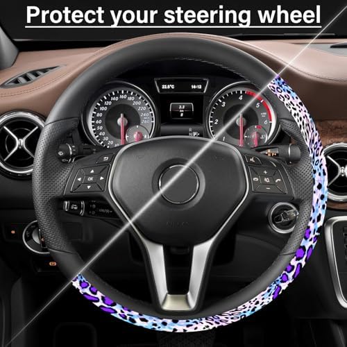 Car Steering Wheel Cover for Women Men, Non-Slip Breathable Cute Steering Wheel - Image 4