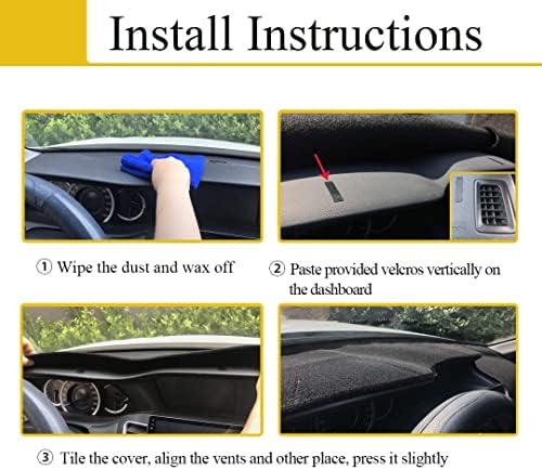 Dash Cover Mat Custom Fit for Toyota Corolla F222 - Image 4