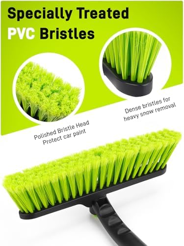 44" Snow Brush and Ice Scraper for Car Windshield, Extendable Snow Brush 360° - Image 4