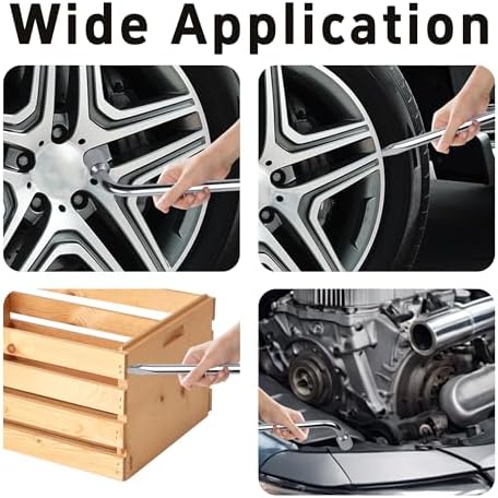 17mm Car Spare Tire Lug Wrench, Heavy Duty L-Type Tire Steel Tool - Image 6