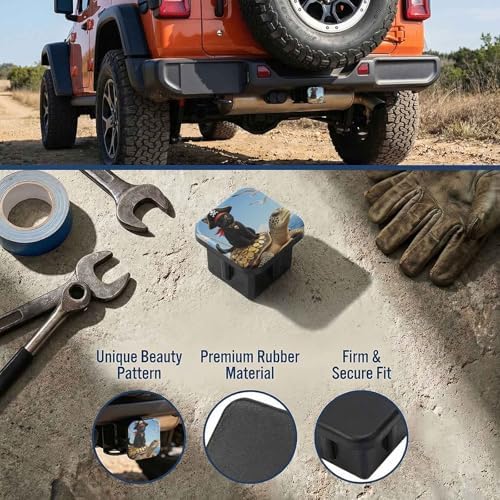 2" Trailer Hitch Cover Rubber Receiver Tube Cap Trailer Hitch Covers - Image 3