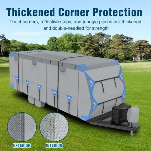 Mofeez RV Cover, 18-20ft Travel Trailer Cover, Heavy Duty 7 Layer Top Anti-UV - Image 5