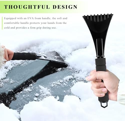 Ice Scraper for Car Windshield, Scratch-Free Auto Window Snow Scraper - Image 4