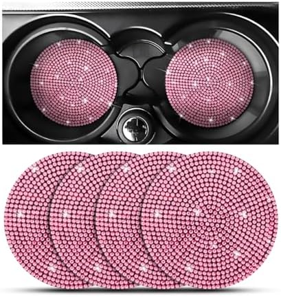 Osilly 4PCS 2.75 Inch Rhinestone Cup Holder Coasters by Osilly