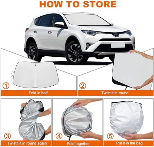Foldable Front Windshield Sunshade fit - Image 6