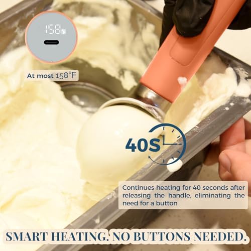Heated Ice Cream Scoop Rechargeable, Electric Warming Ice Cream Scooper - Image 2