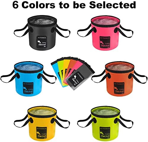 2 Pack Collapsible Bucket 5 Gallon Container Folding Water Bucket Portable Wash - Image 7