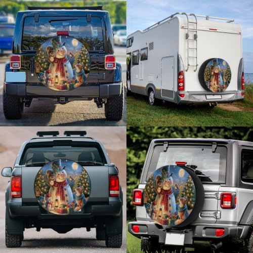 Christmas Spare Tire Cover Waterproof Dust-Proof Spare Wheel Covers - Image 6