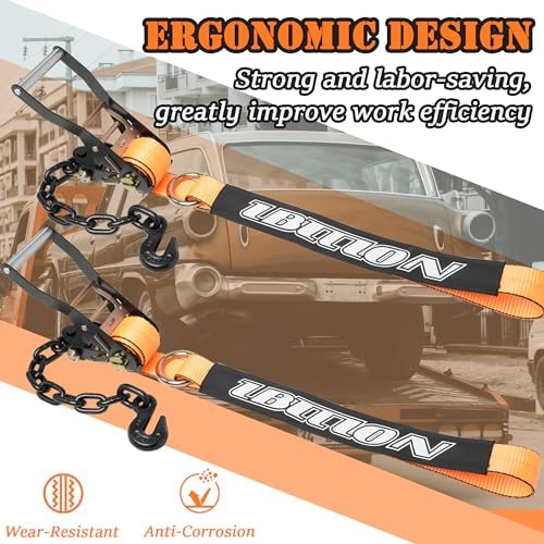 4 Pack Car Tie Down Straps for Trailers - Image 6