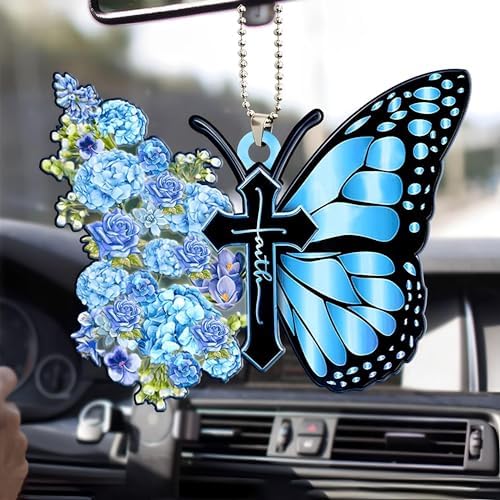 Butterfly Car Hanging Ornament, Hanging Charm Home Decoration Keepsake - Image 2
