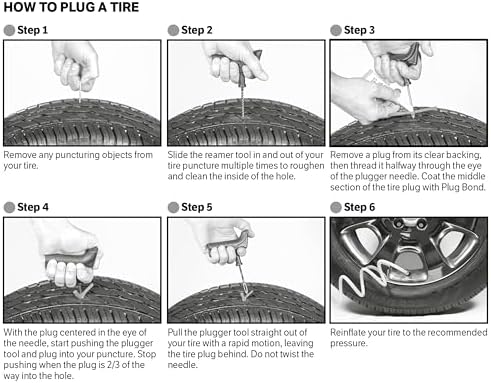 Slime 2040-A Tire Repair Plug Kit, Contains Strings, Tools and Glue, 11 Pieces - Image 6