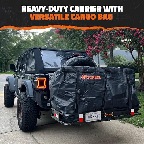 Mockins 60"x24"x6" Heavy Duty Trailer Hitch Cargo Carrier w/ 500 Lbs. Cap - Image 6