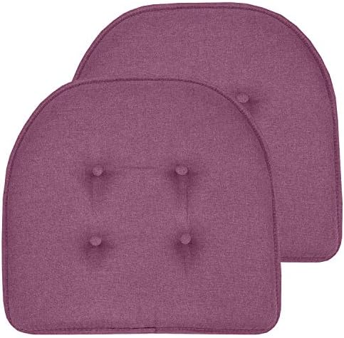 Sweet Home Collection Chair Cushion Memory Foam Pads Tufted Slip Non Skid by SweetHomeCollection