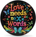 Autism Word Color Spare Tire Cover Dust-Proof Wheel Protector by Unknown