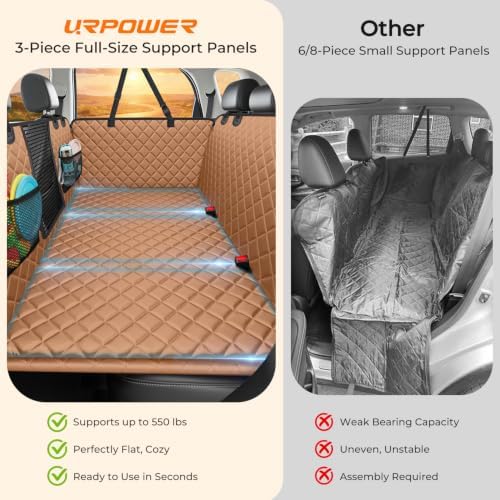 URPOWER Back Seat Extender for Dogs, Large Hard Bottom Dog Car Seat Cover - Image 3