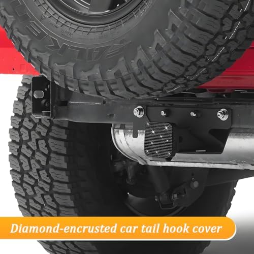 Bling Trailer Hitch Cover, Crystal Rhinestone Towed Vehicle Hitch Tube Plug - Image 5
