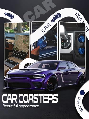 WOCOCN Car Coasters, Cup Holder Coasters - Image 4