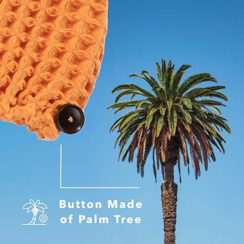 Luxury Organic Japanese Cotton Hair Drying Waffle Towel Wrap - Image 6