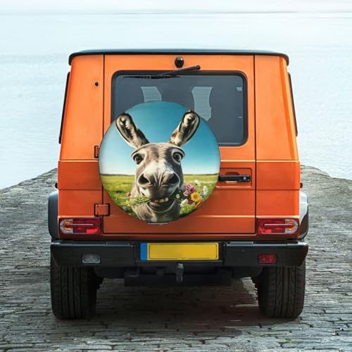 Donkey Spare Tire Cover Waterproof Wheel Cover 15 Inch Universal Fit - Image 2