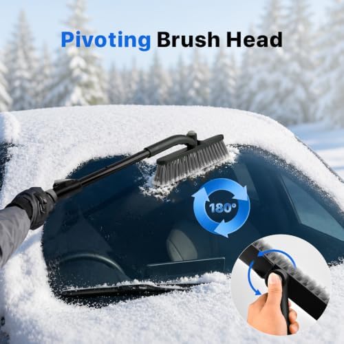 44 in Extendable Snow Brush and Ice Scraper - Image 4