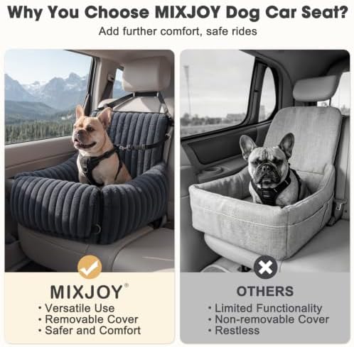 MIXJOY 6-in-1 Dog Car Seat for Small/Medium Dogs up to 23 lbs - Image 6