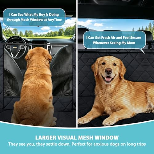 XL Dog Car Seat Cover for Back Seat - Image 2