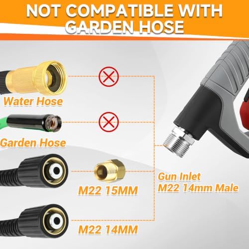 M MINGLE Pressure Washer Foam Cannon Kit, Car Wash Brush - Image 6