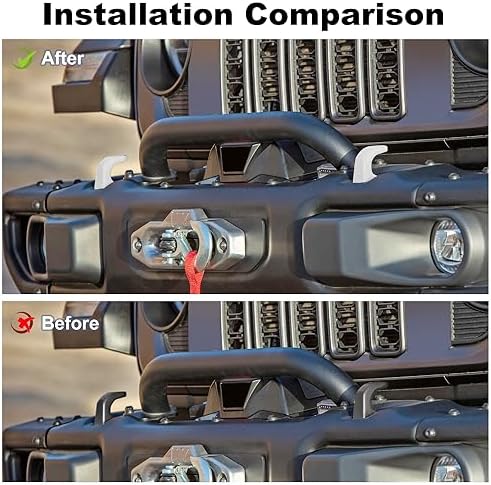 JWWY Tow Hook Protector Cover for Jeep Wrangler JK JL & Gladiator JT 4xe - Image 3