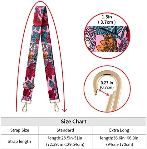 ZOOEASS Wide Shoulder Strap Adjustable Replacement Belt Crossbody Canvas Bag - Image 5