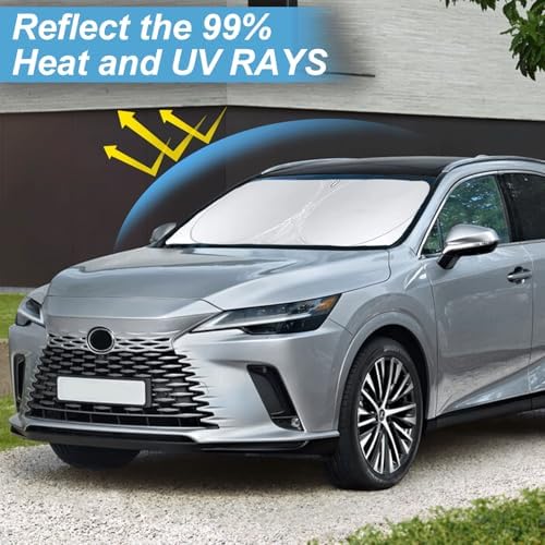 Windshield Sunshade for Lexus RX 300 350/350h 450/450h 2023-2026 Sun Visor - Image 2