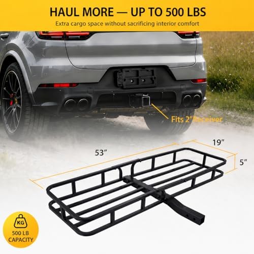 Hitch Cargo Carrier, 500 Lbs Capacity - Image 3