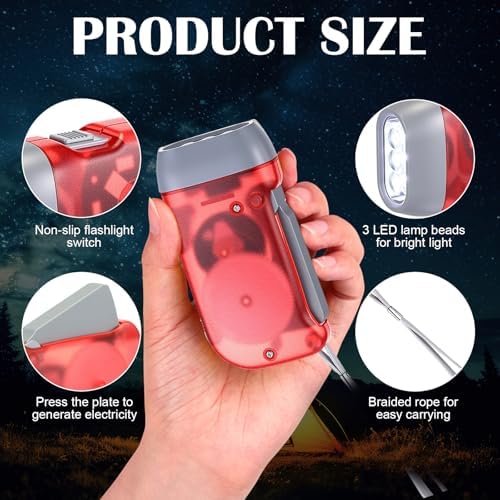 Treela 36 Hand Crank Flashlights - Image 4