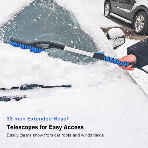 HEEYA Ice Scraper and Brush for Car, Snow Brush for Windshield - Image 3