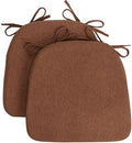 Sunsleek Chair Cushions for Dining Chairs D-Shaped Seat Cushions Chair Pads by Sunsleek