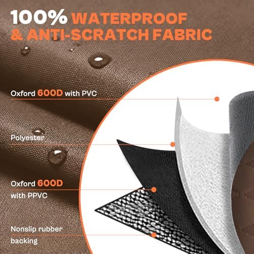 IVY&LANE SUV Cargo Liner for Dogs, Waterproof Trunk Cover Dog Car Seat Mat for - Image 3