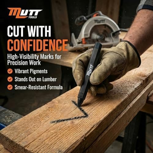 Mutt Tools Black Lumber Crayons 12 Pack - Image 4