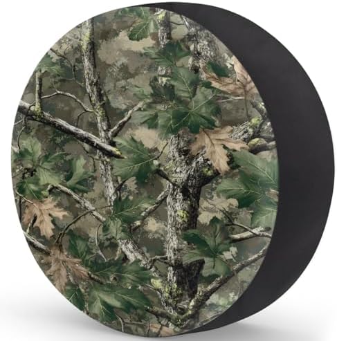 Camouflage Green Spare Tire Cover Dust-Proof Wheel Protector - Image 2