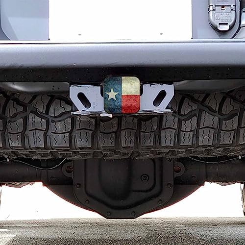 Texas Flag Trailer Hitch Tube Cover Plug Cap, Grunge The Lone Star American - Image 6