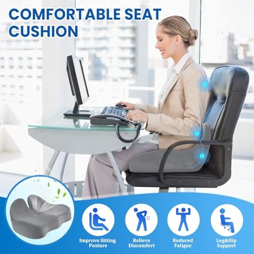 CushZone Extra Large Seat Cushion, Sciatica Support - Image 4