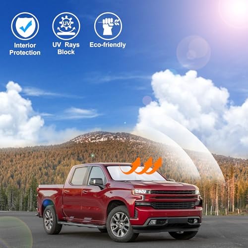 Windshield Sun Shade for 2014-2018 2019 Chevrolet Silverado - Image 6