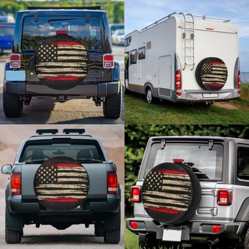 Flag Spare Tire Cover 15in Spare Wheel Covers Tire Storage Cover - Image 6