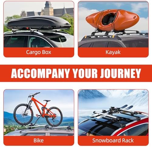 Roof Rack Cross Bars for 2024-2026 Santa Fe Fuel & Hybrid 396lbs - Image 7