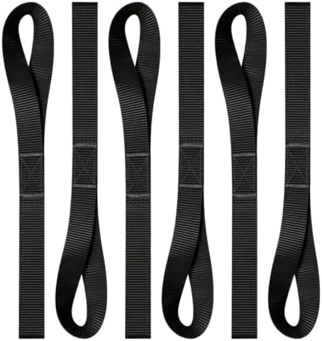 Soft Loop Tie Down Straps, 6 Pack Loops by FocusonMatchaWhiskSet