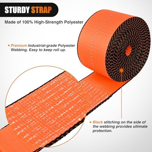 Nilight Truck Straps 4”×30’ Heavy Duty 16800LBS Break Strength 10 Pack - Image 3